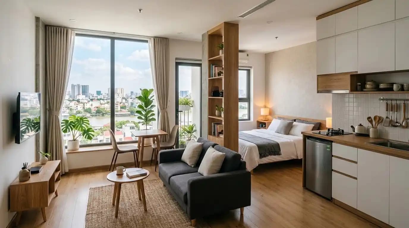 Spacious studio in Binh Thanh