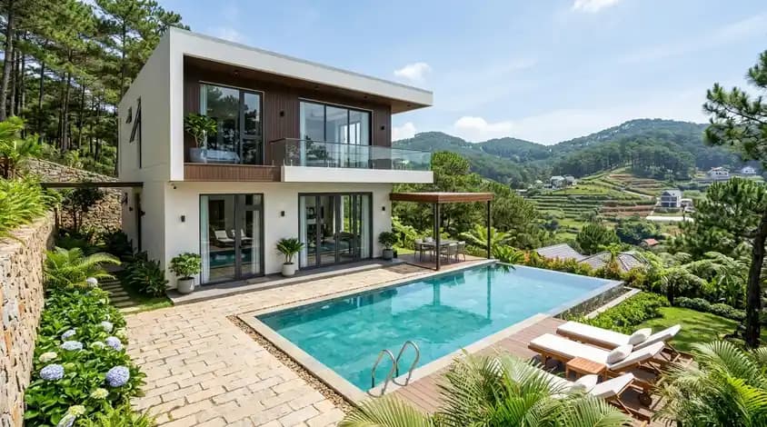 Hillside villa near Langbiang