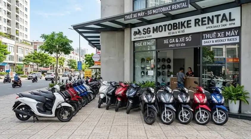 Trusted motorbike rental shop