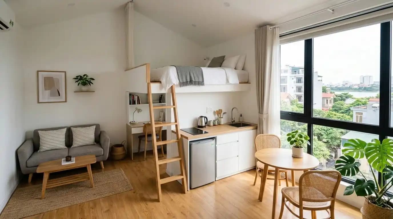 Compact studio in Gia Lam