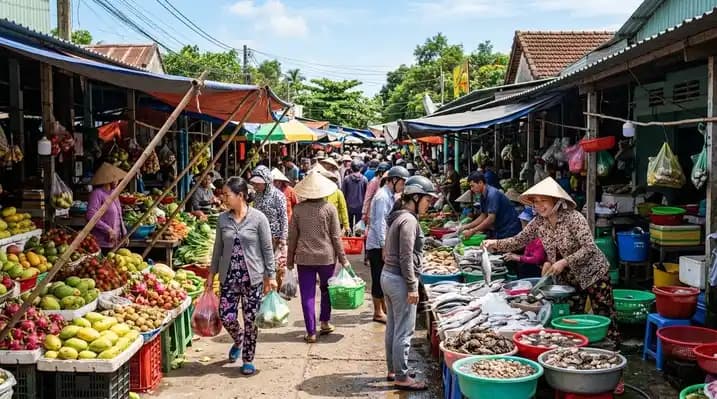Night local market