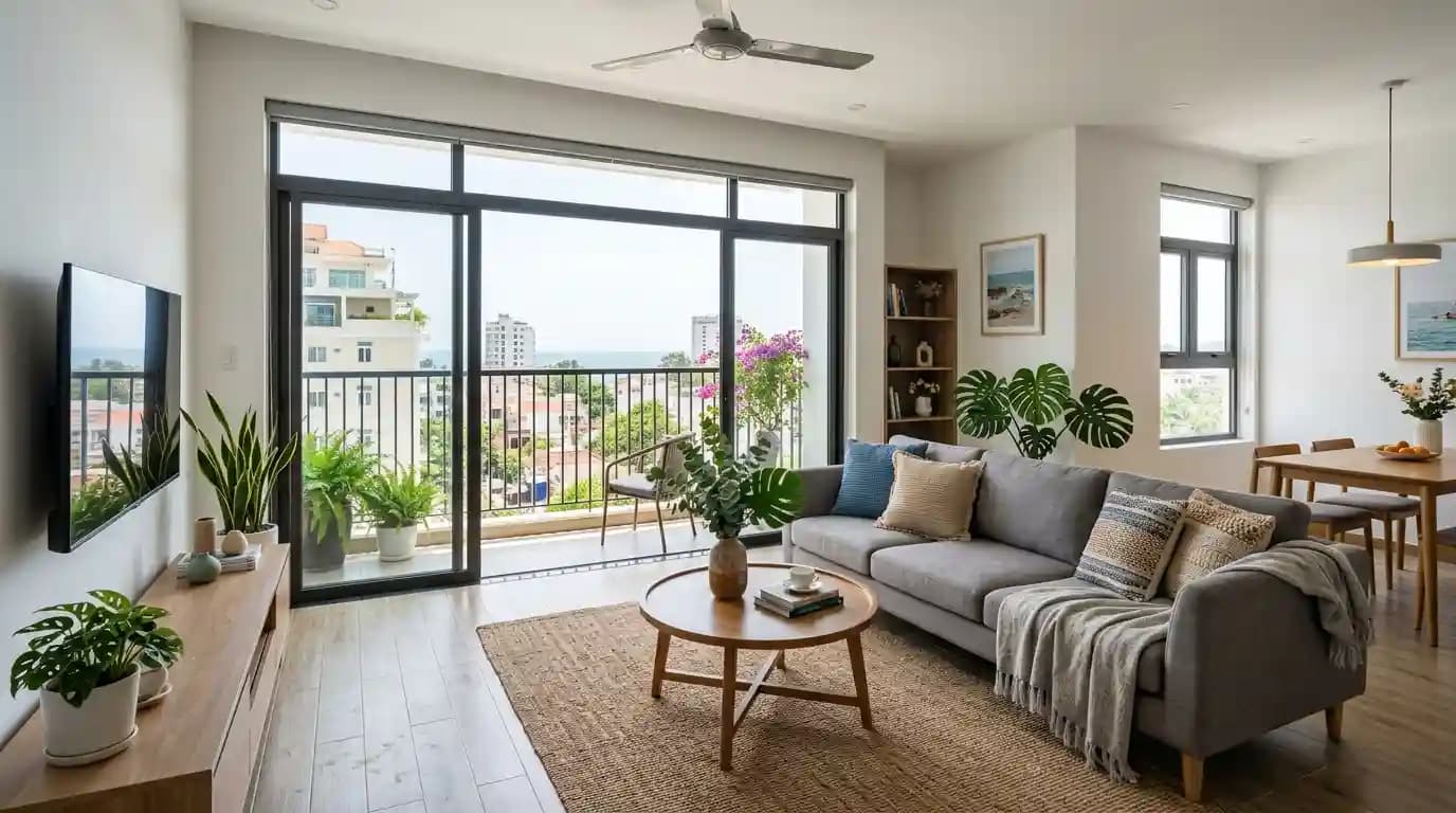2BR apartment near Back Beach