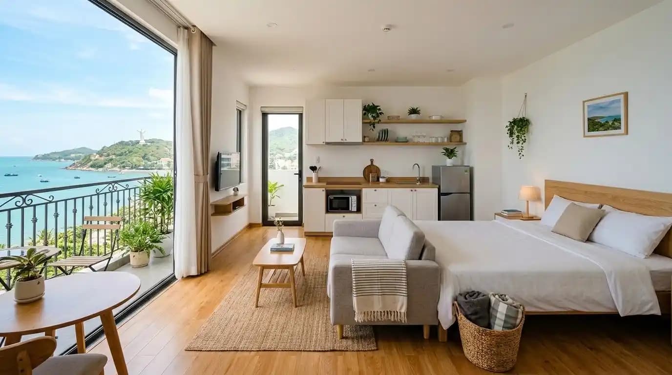 Spacious studio in Bai Dau
