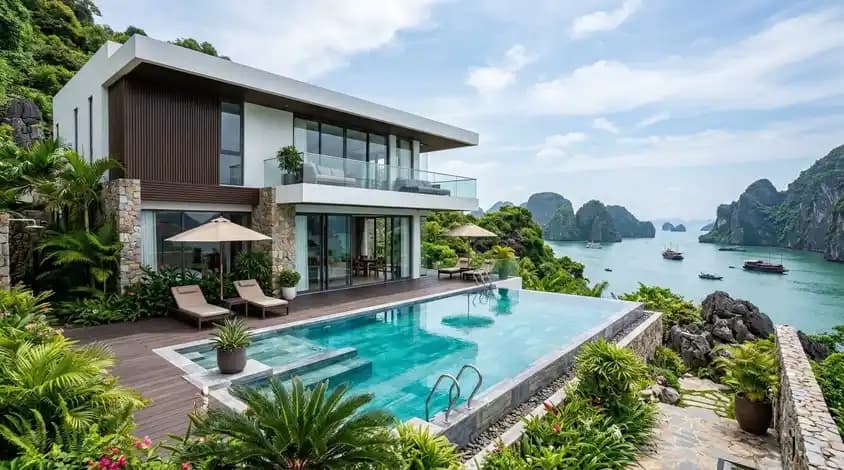 Cozy villa in Hon Gai