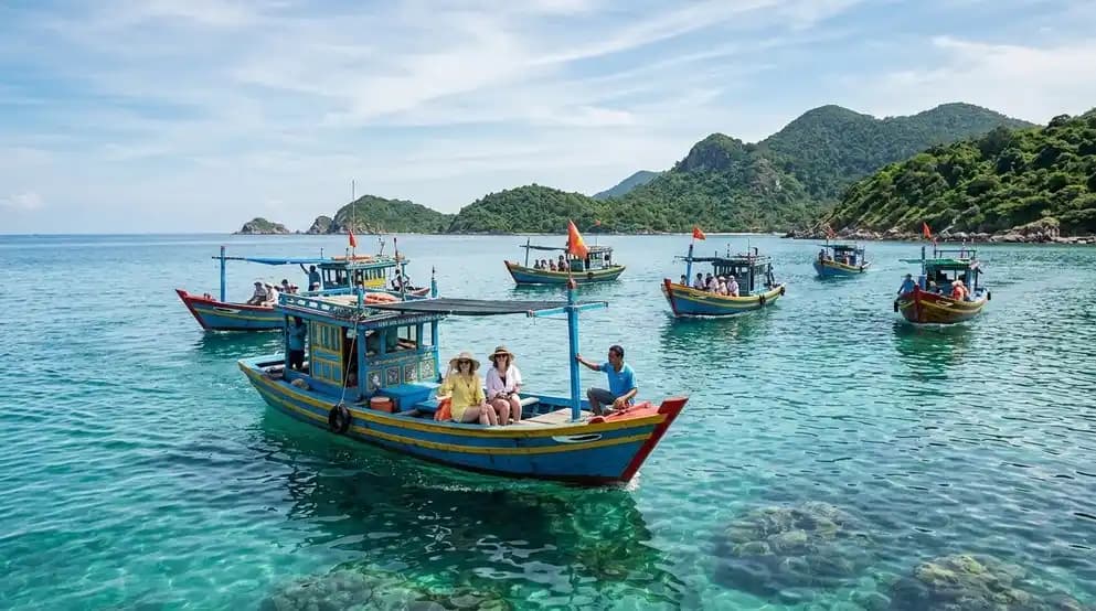 Scenic island hopping tour