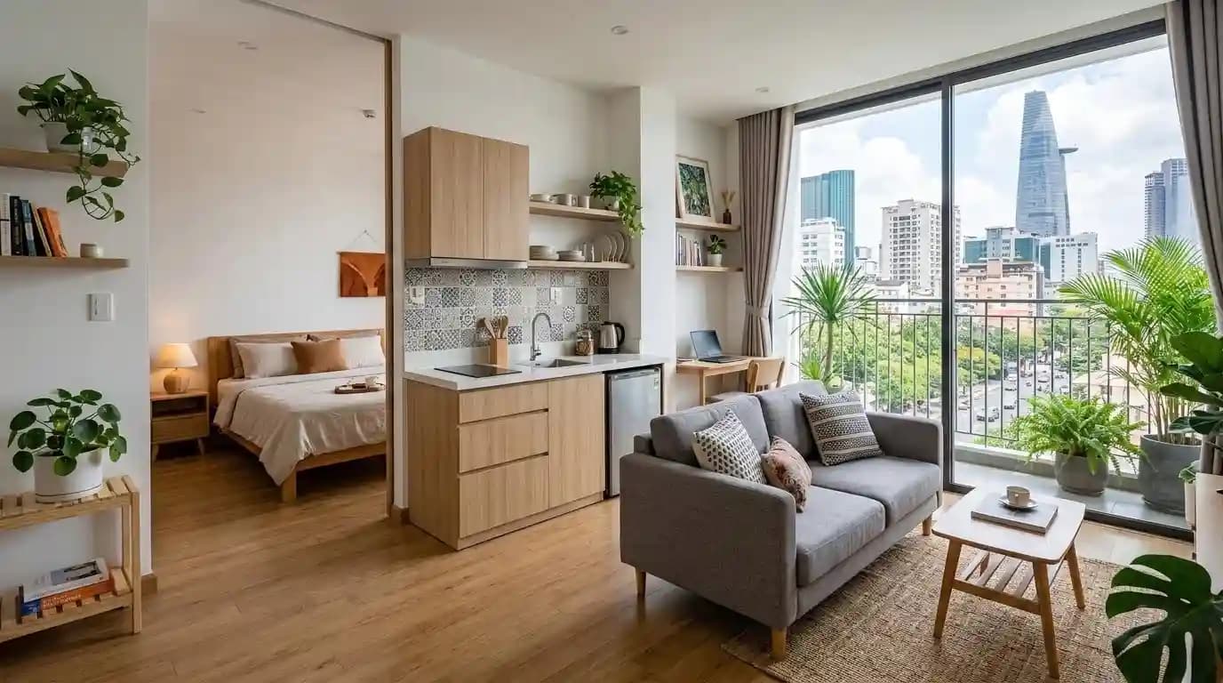 New-build studio in District 1