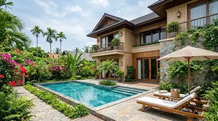 Family-friendly villa in Minh An