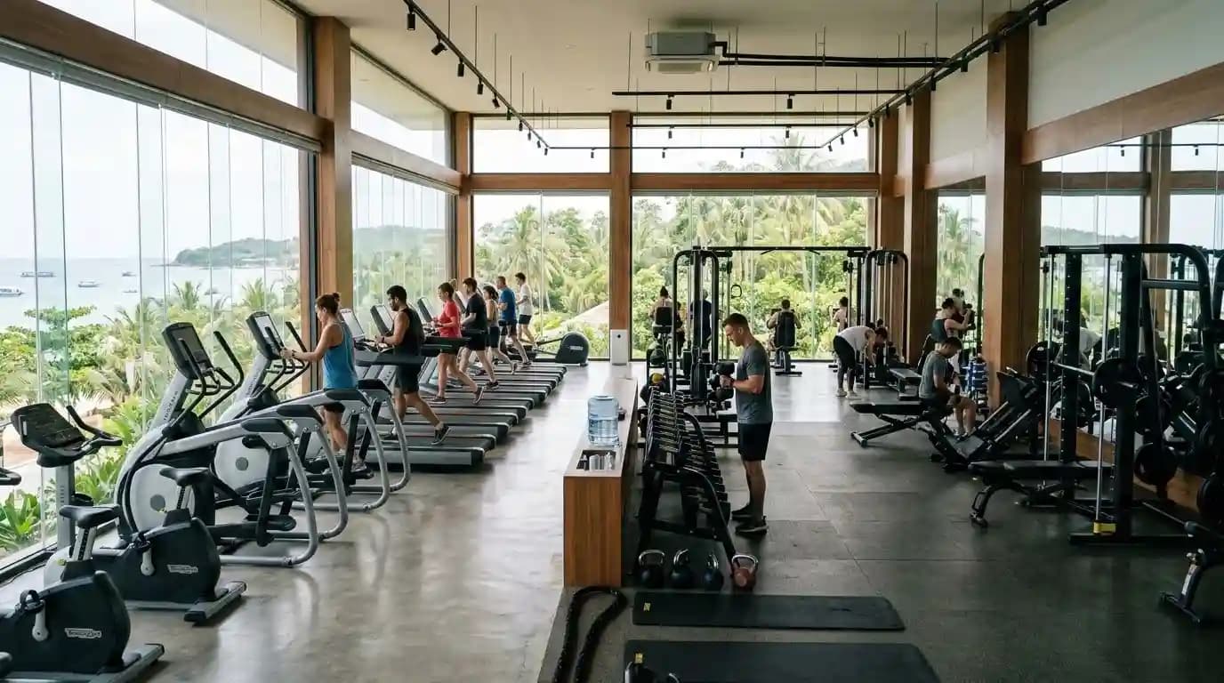 Downtown gym in Ham Ninh