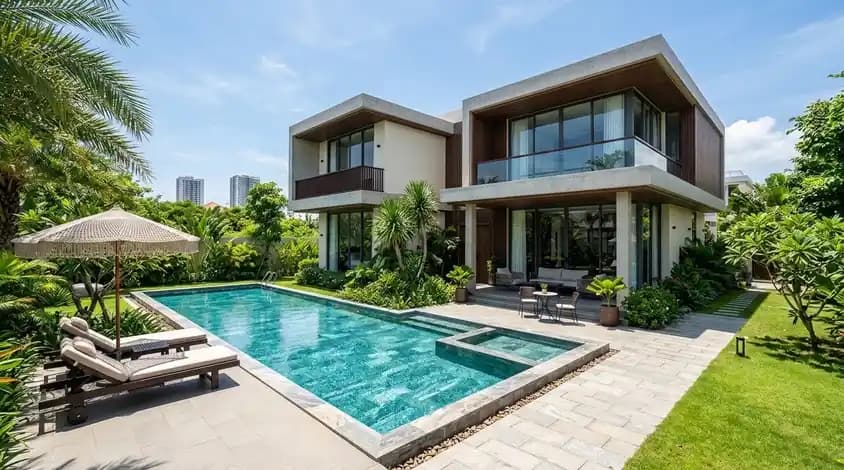 Compact villa in Cam Le