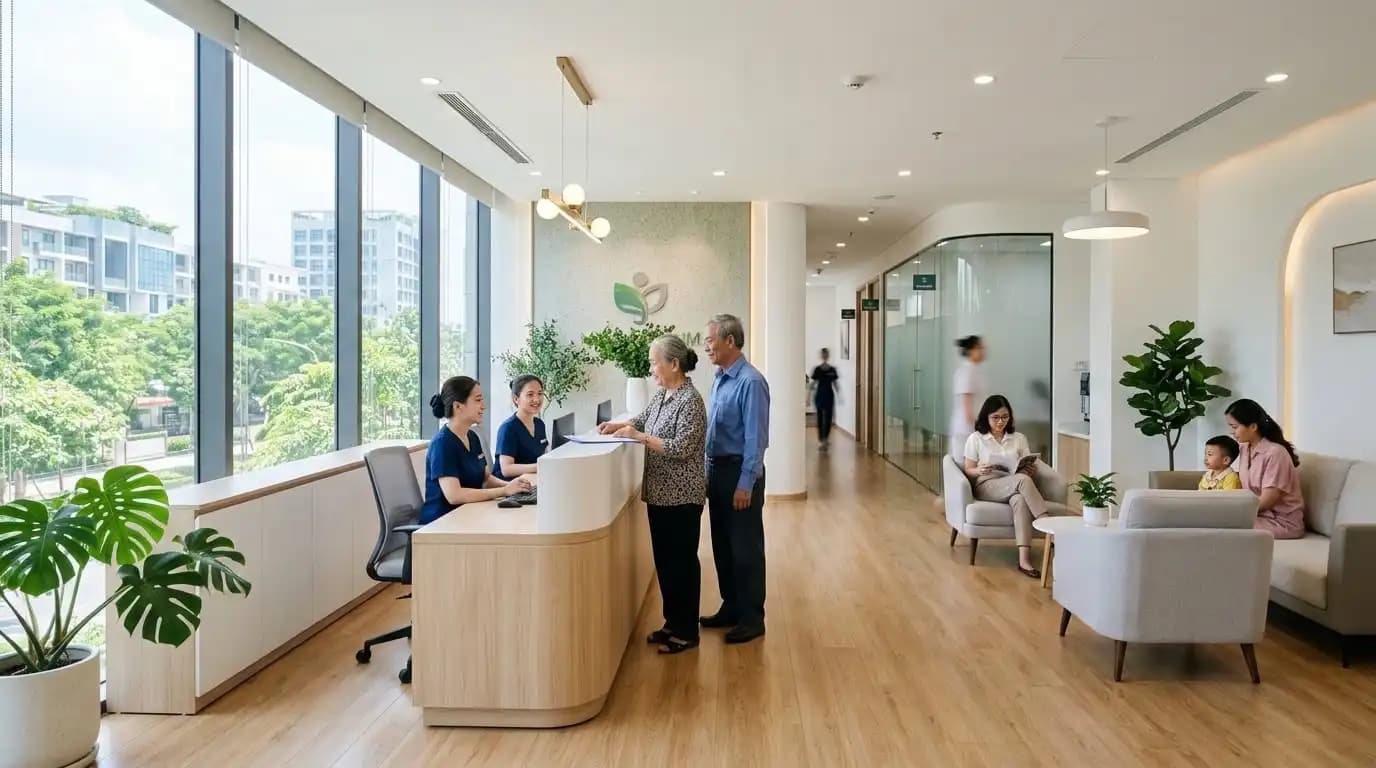 Modern medical clinic