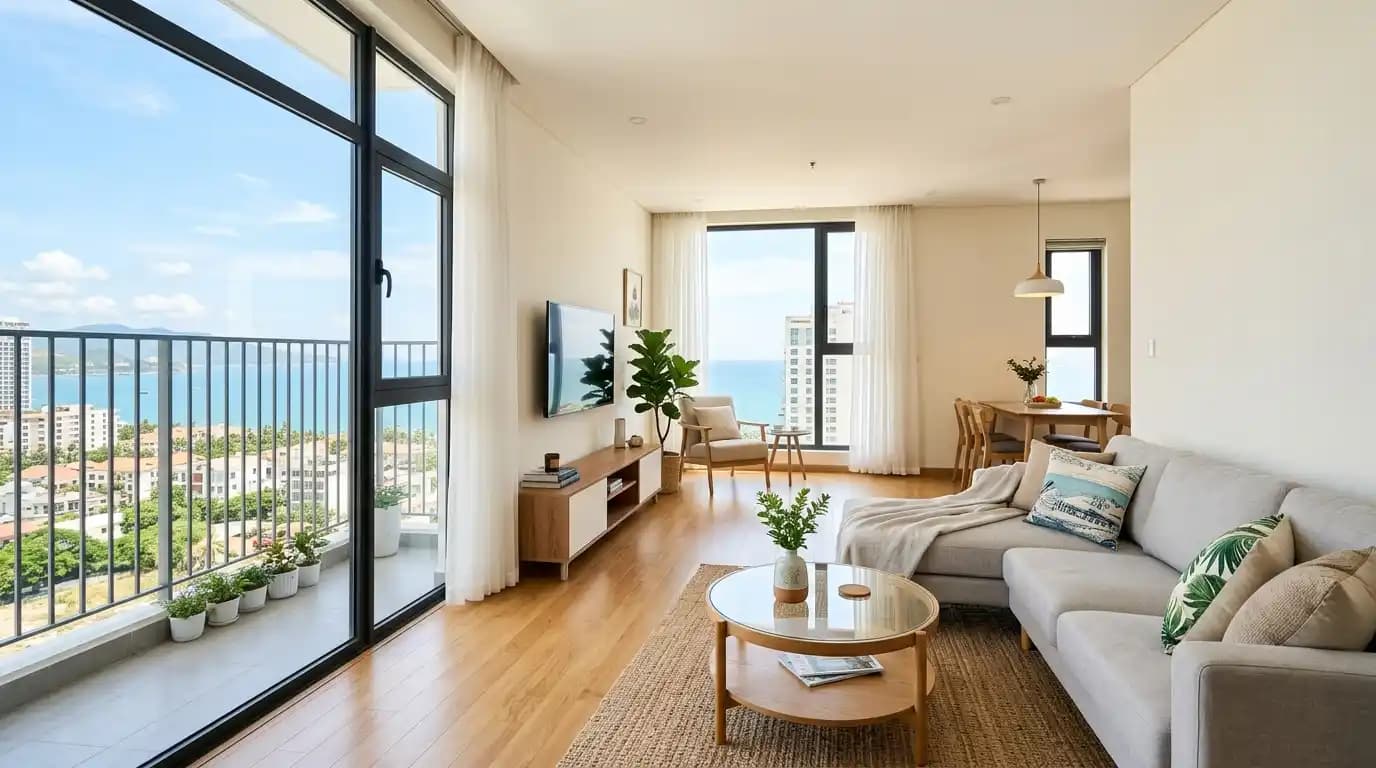 2BR near Vinh Hai beach access