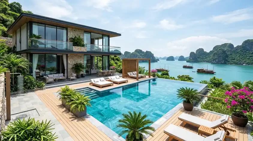 Family-friendly villa in Hon Gai